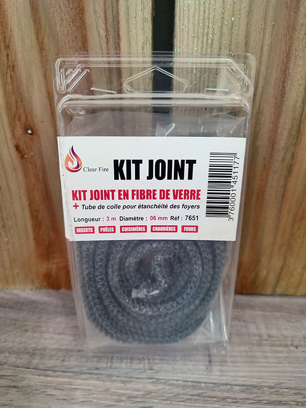 Kit joint rond - diamètre 6mm - Blister 3ml avec colle - L'Hôme de la  cheminée - Poêles à bois, granulés et inserts à Pornic